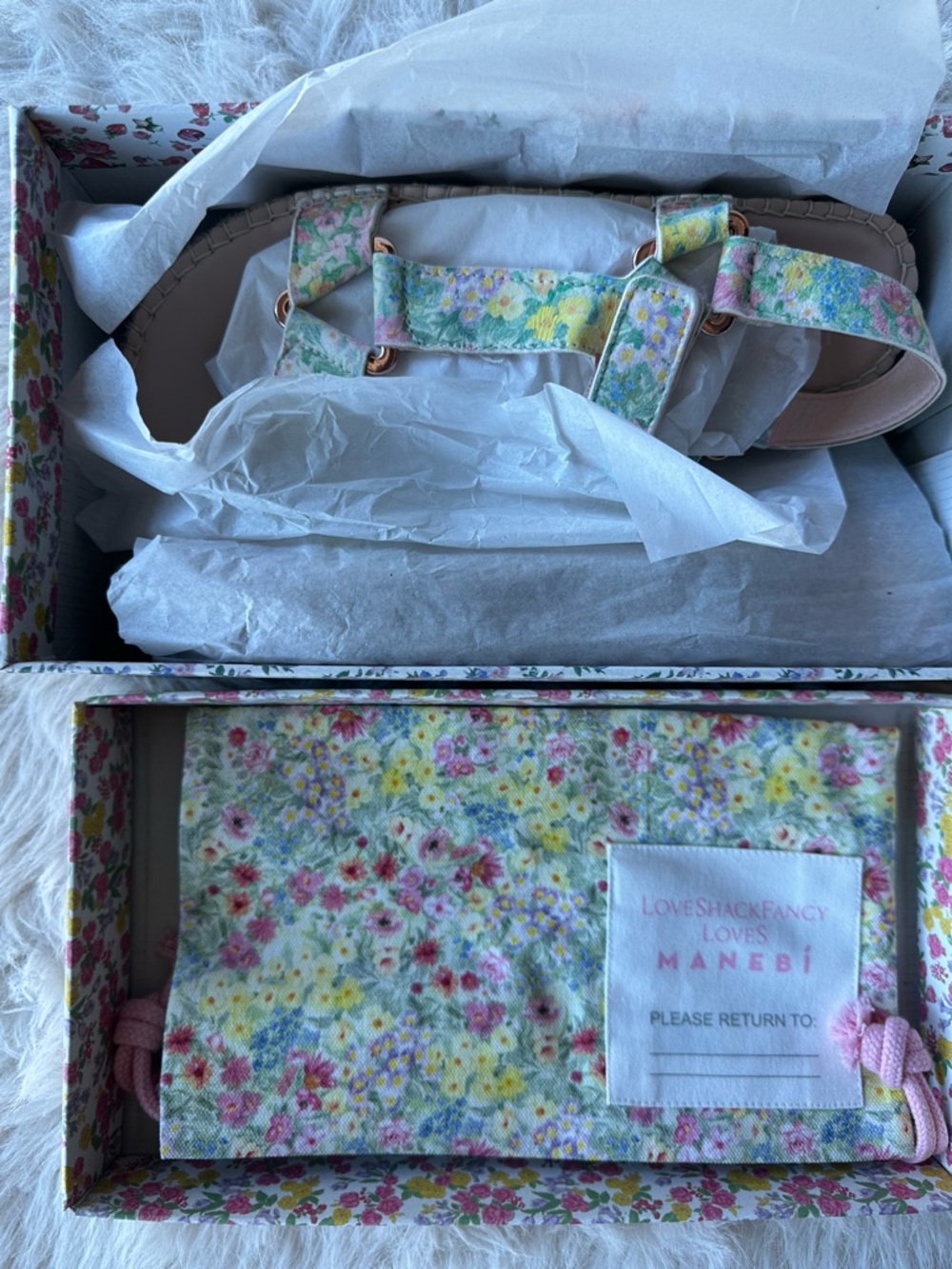 Love Shack Fancy Manebi rainbow skies  flowers hiking Espadrille 10 Sandals 41 - Picture 5 of 14